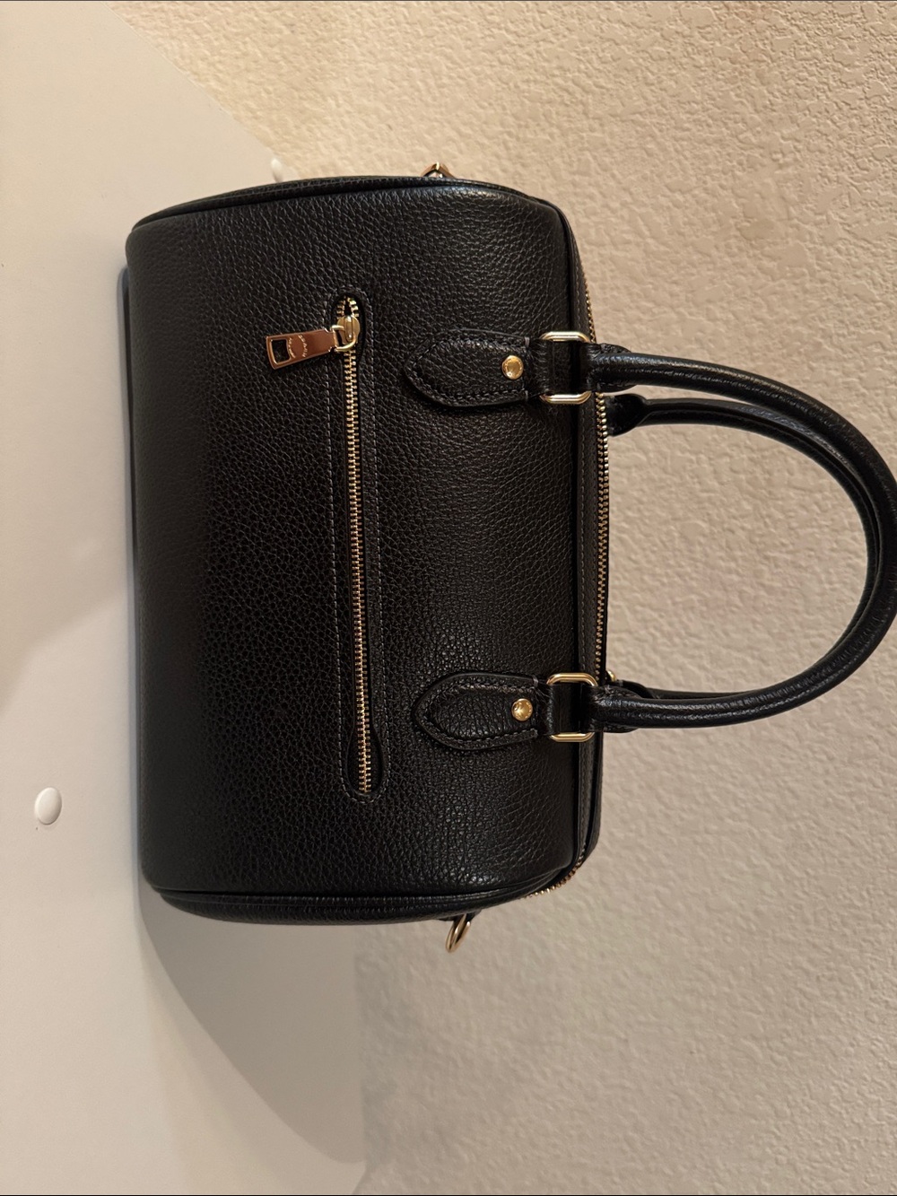Coach Black Pebble Leather Rowan with Gold Hardware - Picture 3 of 7